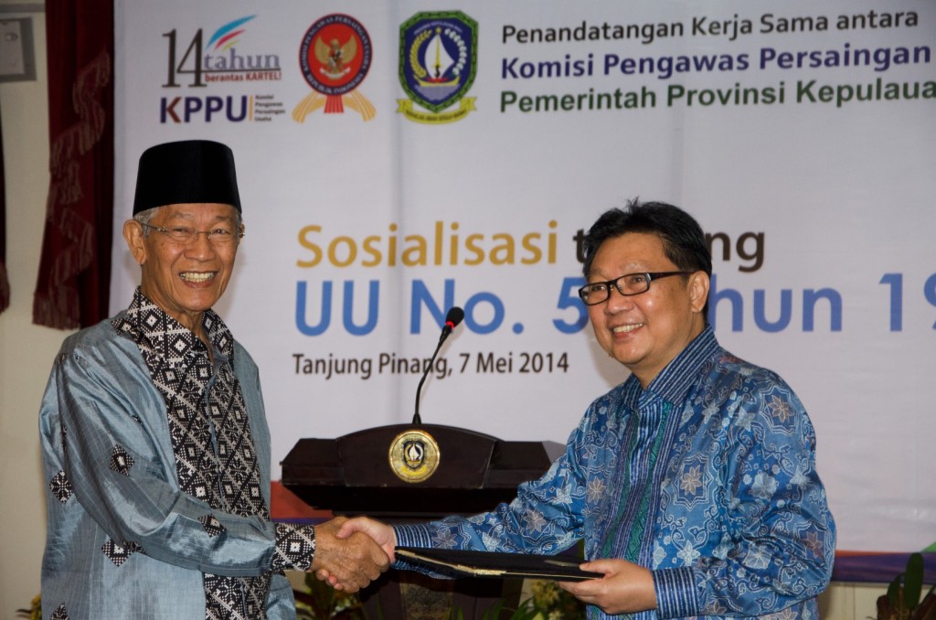 MoU KPPU dan Pemprov Kepri Sasar Penegakan Hukum Persaingan